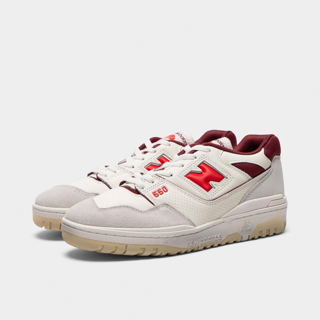 New Balance 550 Sneakers - White / Red - Product view 2