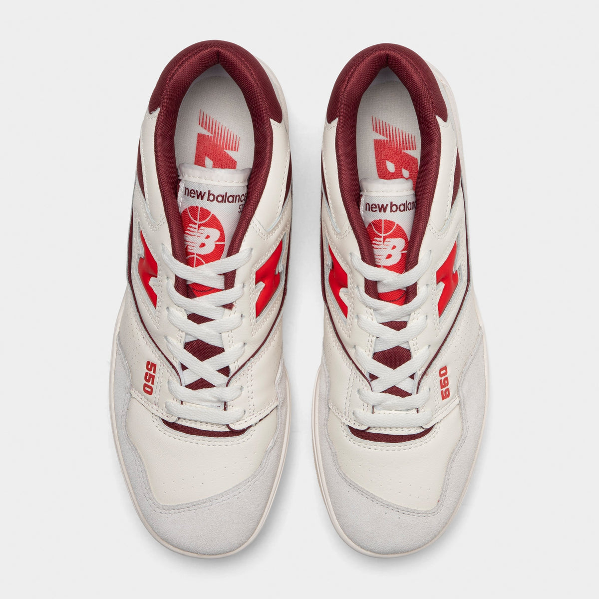 New Balance 550 Sneakers - White / Red - Product view 5