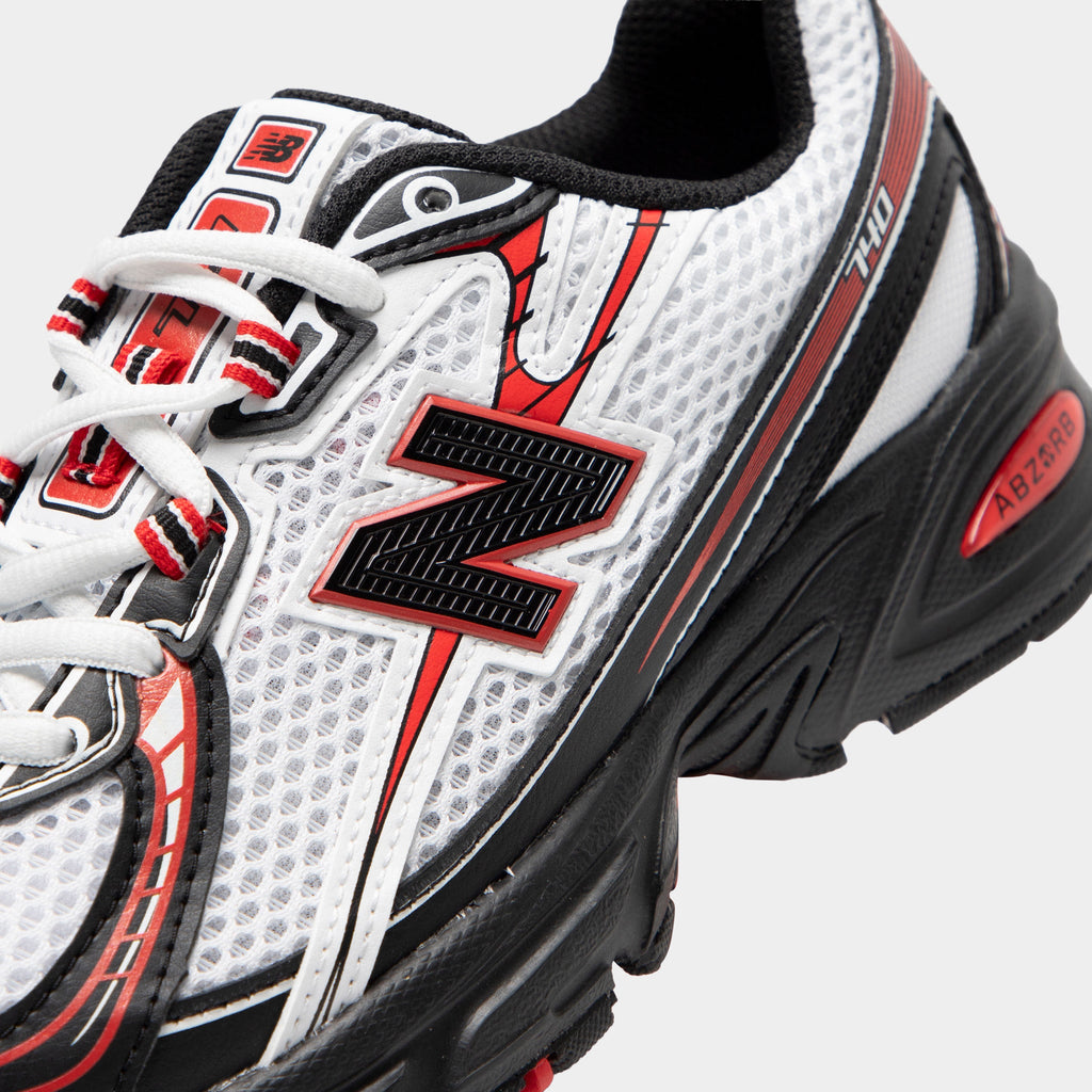 New Balance Kids' 740 Sneakers - White / Black - Red - Product view 3