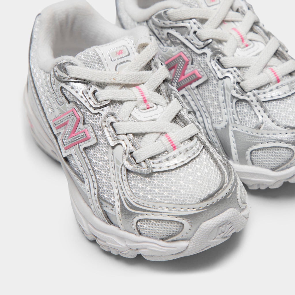 New Balance Infants' 740 Sneakers - Silver Metallic / Signal Pink - Product view 4
