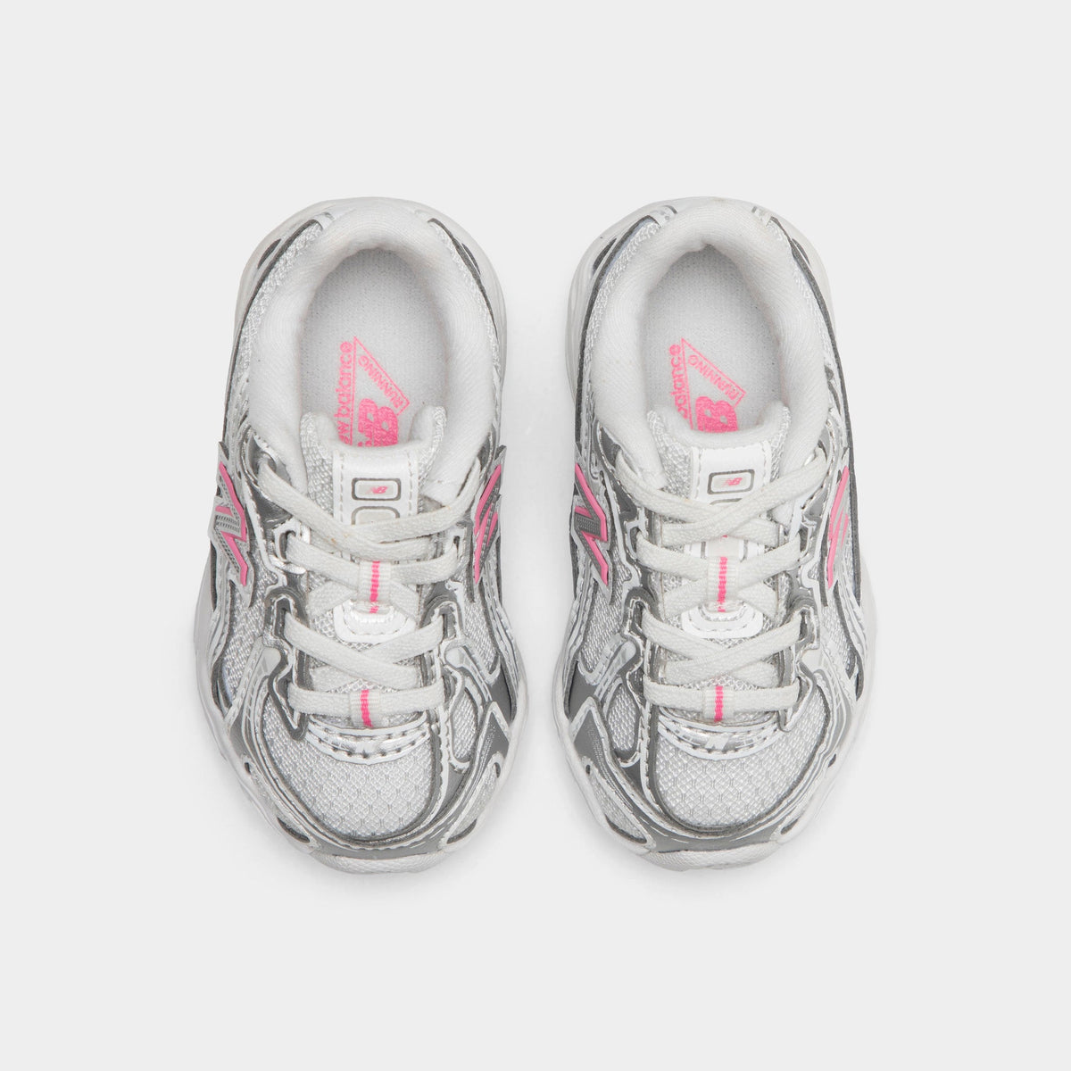 New Balance Infants' 740 Sneakers - Silver Metallic / Signal Pink - Product view 5