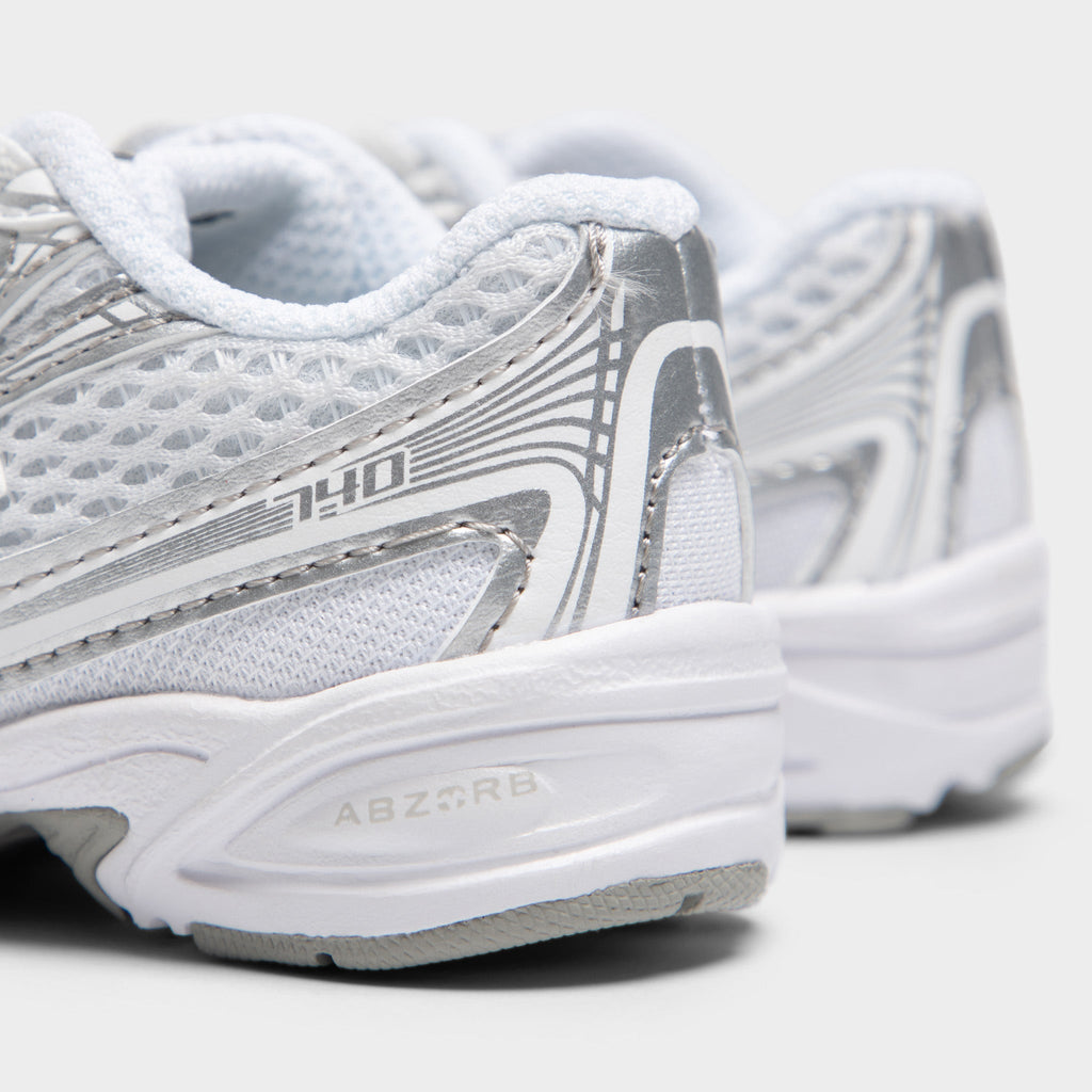 New Balance Infants' 740 Sneakers - White / Silver Metallic - Product view 3