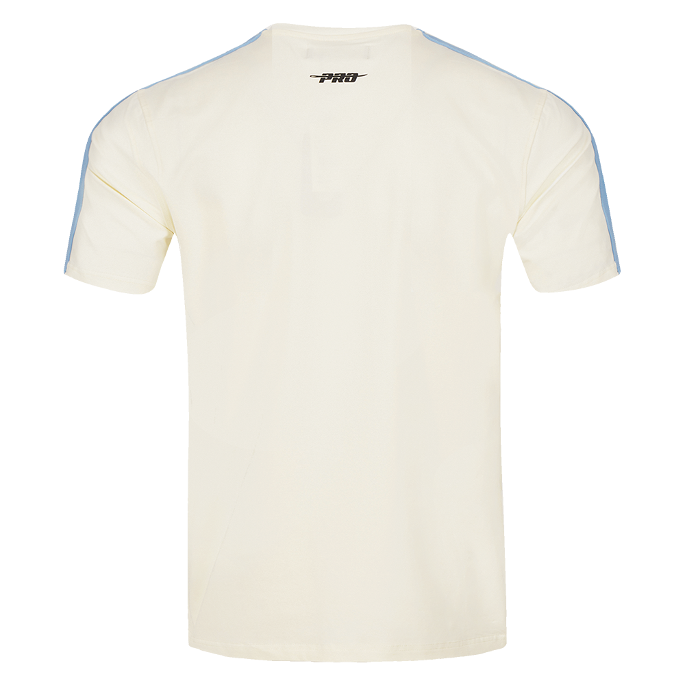 MLB MILWAUKEE BREWERS RETRO CLASSIC MEN'S STRIPED TOP (EGGSHELL/ UNIVERSITY BLUE)