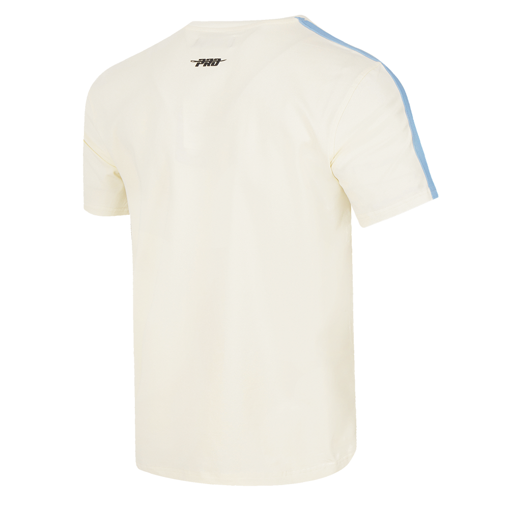 MLB MILWAUKEE BREWERS RETRO CLASSIC MEN'S STRIPED TOP (EGGSHELL/ UNIVERSITY BLUE)