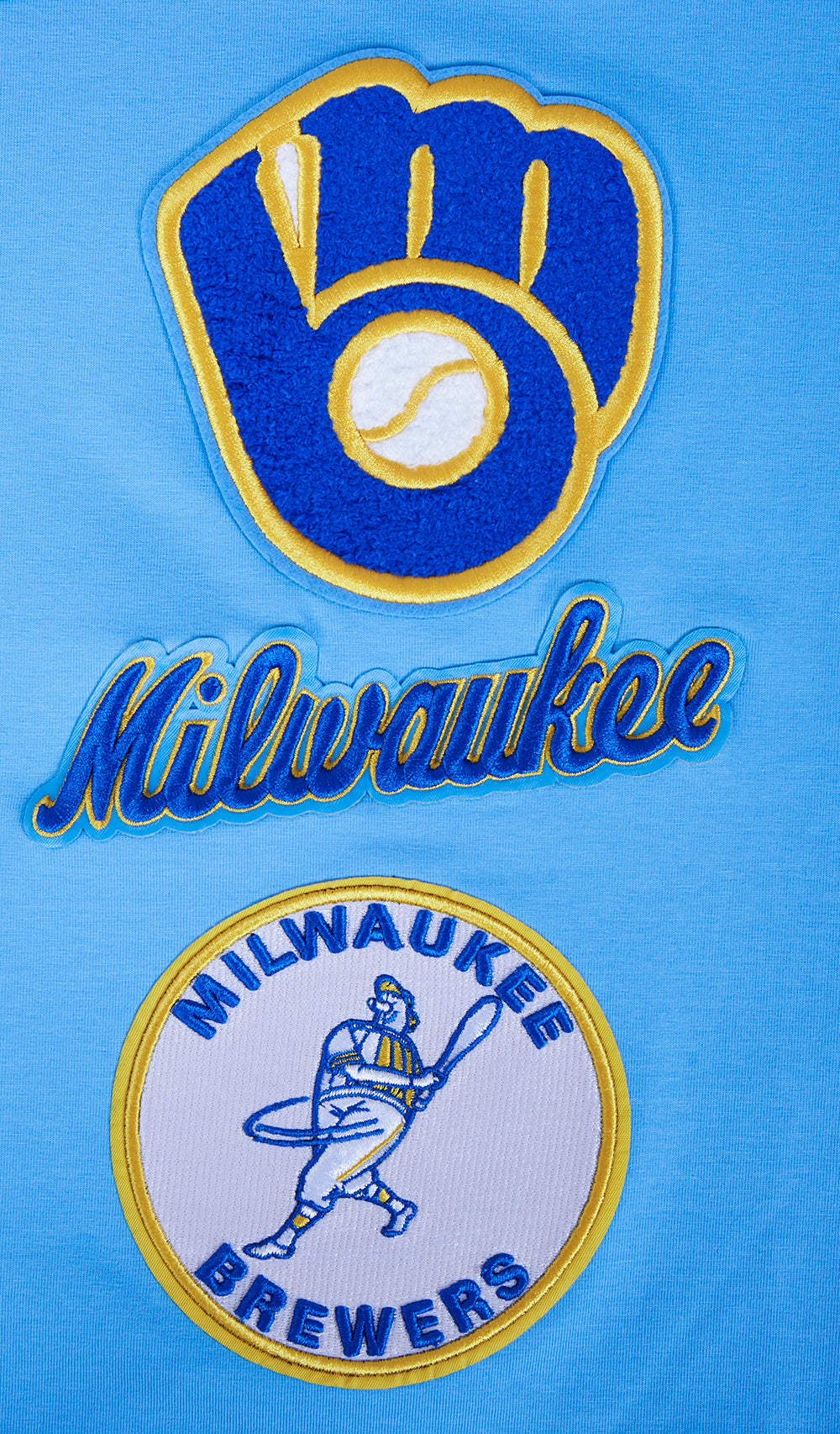 MLB MILWAUKEE BREWERS RETRO CLASSIC MEN'S STRIPED TOP (UNIVERSITY BLUE)