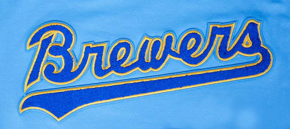MLB MILWAUKEE BREWERS RETRO CLASSIC MEN'S STRIPED TOP (UNIVERSITY BLUE)