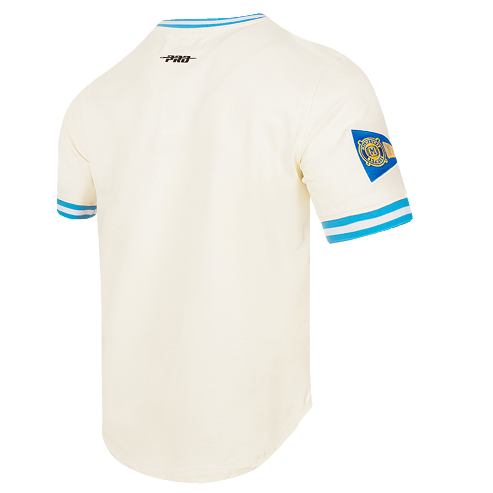 MLB MILWAUKEE BREWERS RETRO CLASSIC MEN'S TOP (EGGSHELL/ UNIVERSITY BLUE)