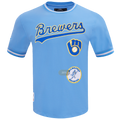 MLB MILWAUKEE BREWERS RETRO CLASSIC MEN'S TOP (UNIVERSITY BLUE)