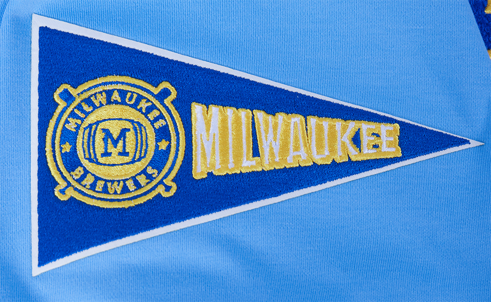 MLB MILWAUKEE BREWERS RETRO CLASSIC MEN'S TOP (UNIVERSITY BLUE)