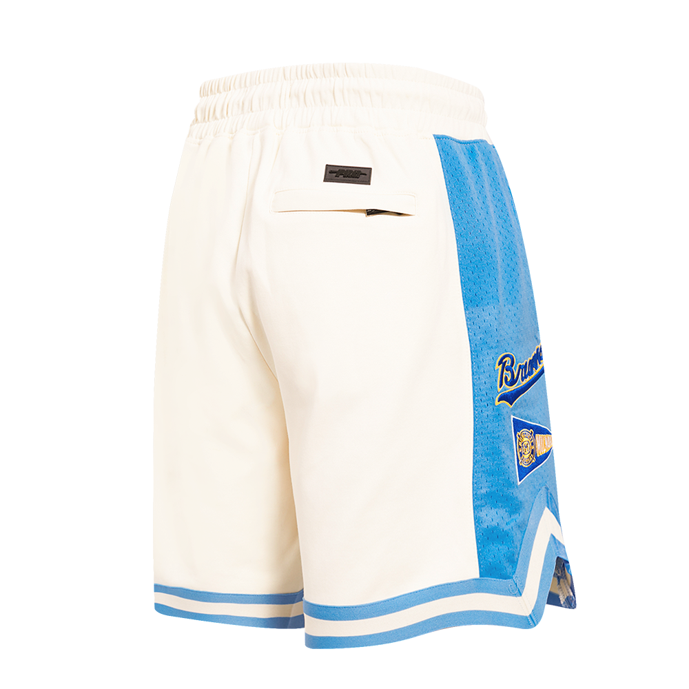 MLB MILWAUKEE BREWERS RETRO CLASSIC MEN'S 2.0 SHORT (EGGSHELL/ UNIVERSITY BLUE)