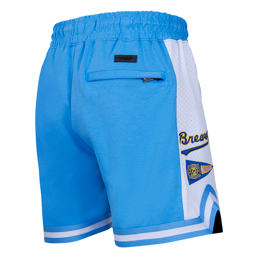 MLB MILWAUKEE BREWERS RETRO CLASSIC MEN'S 2.0 SHORT (UNIVERSITY BLUE)