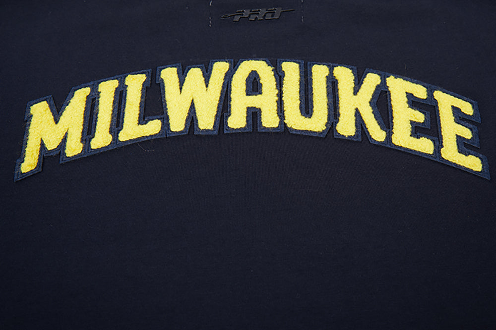 MLB MILWAUKEE BREWERS CLASSIC WOMEN'S BOXY TOP (MIDNIGHT NAVY)