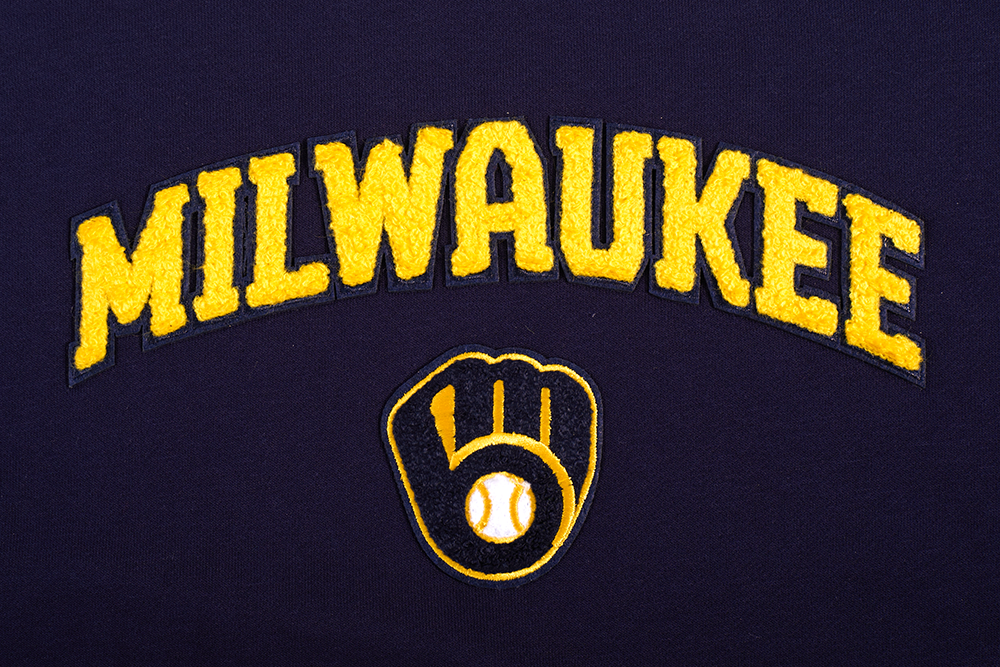 MLB MILWAUKEE BREWERS CLASSIC WOMEN'S CREWNECK (MIDNIGHT NAVY)