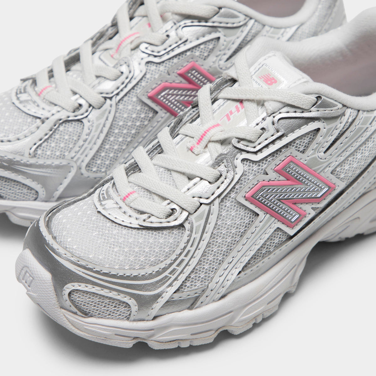 New Balance Kids' 740 Sneakers - Silver Metallic / Signal Pink - Product view 3