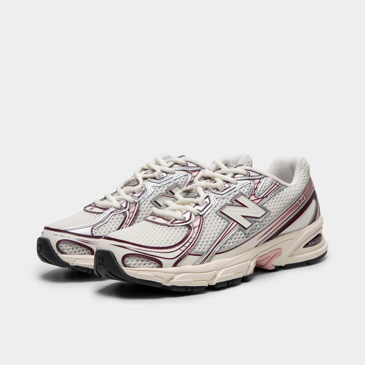 New Balance 740 Sneakers - White / Pink - Mulled Wine - Product view 2
