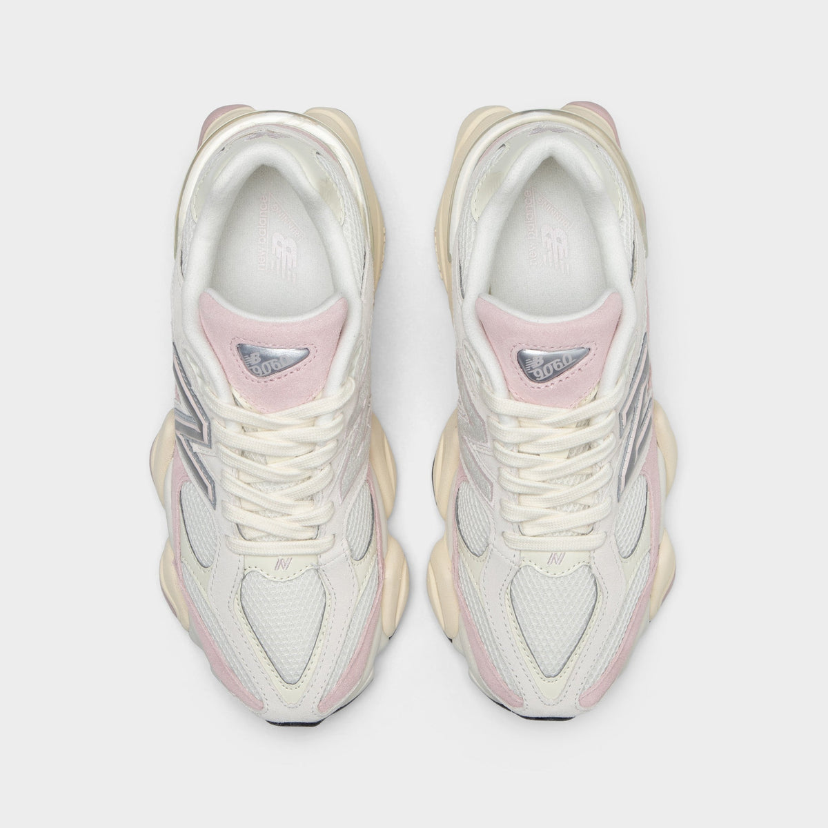New Balance 9060 Sneakers - White / Pink - Silver Metallic - Product view 5