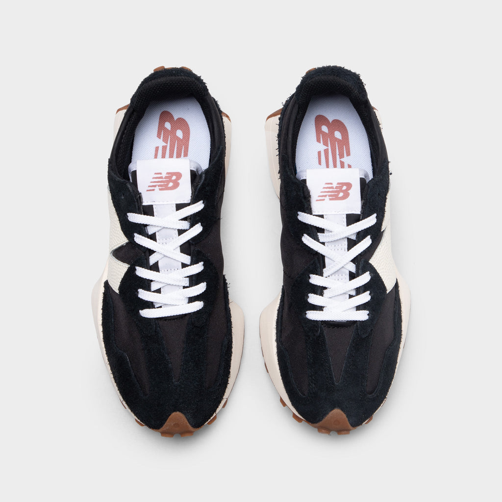 New Balance Women's 327 Sneakers - Black / White - Mineral Red - Product view 5
