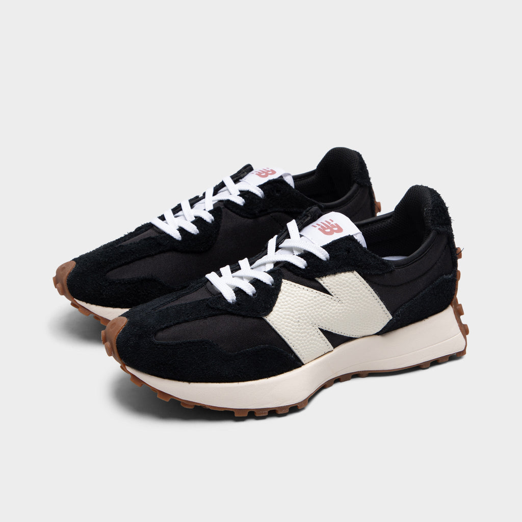 New Balance Women's 327 Sneakers - Black / White - Mineral Red - Product view 2