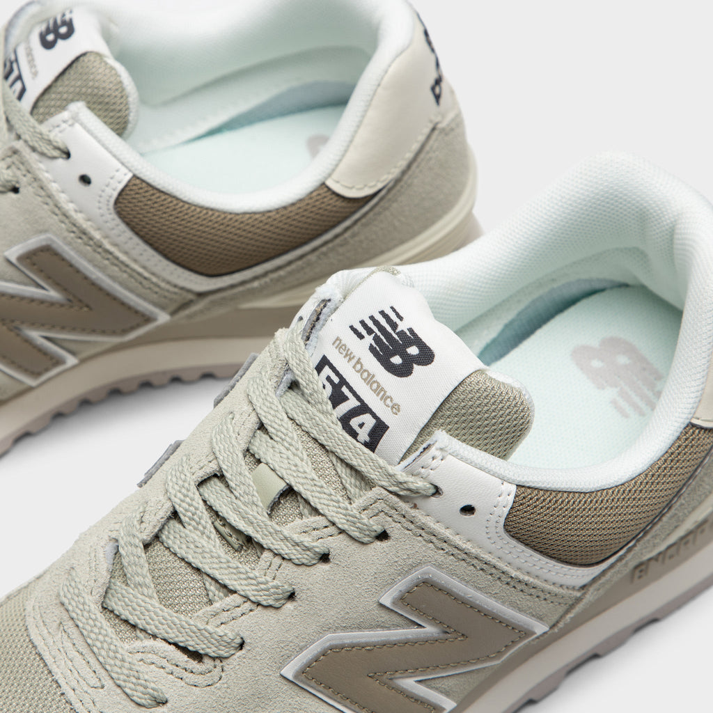 New Balance Women's 574 Sneakers - Olivine / Dark Stoneware - Turtledove - Product view 3