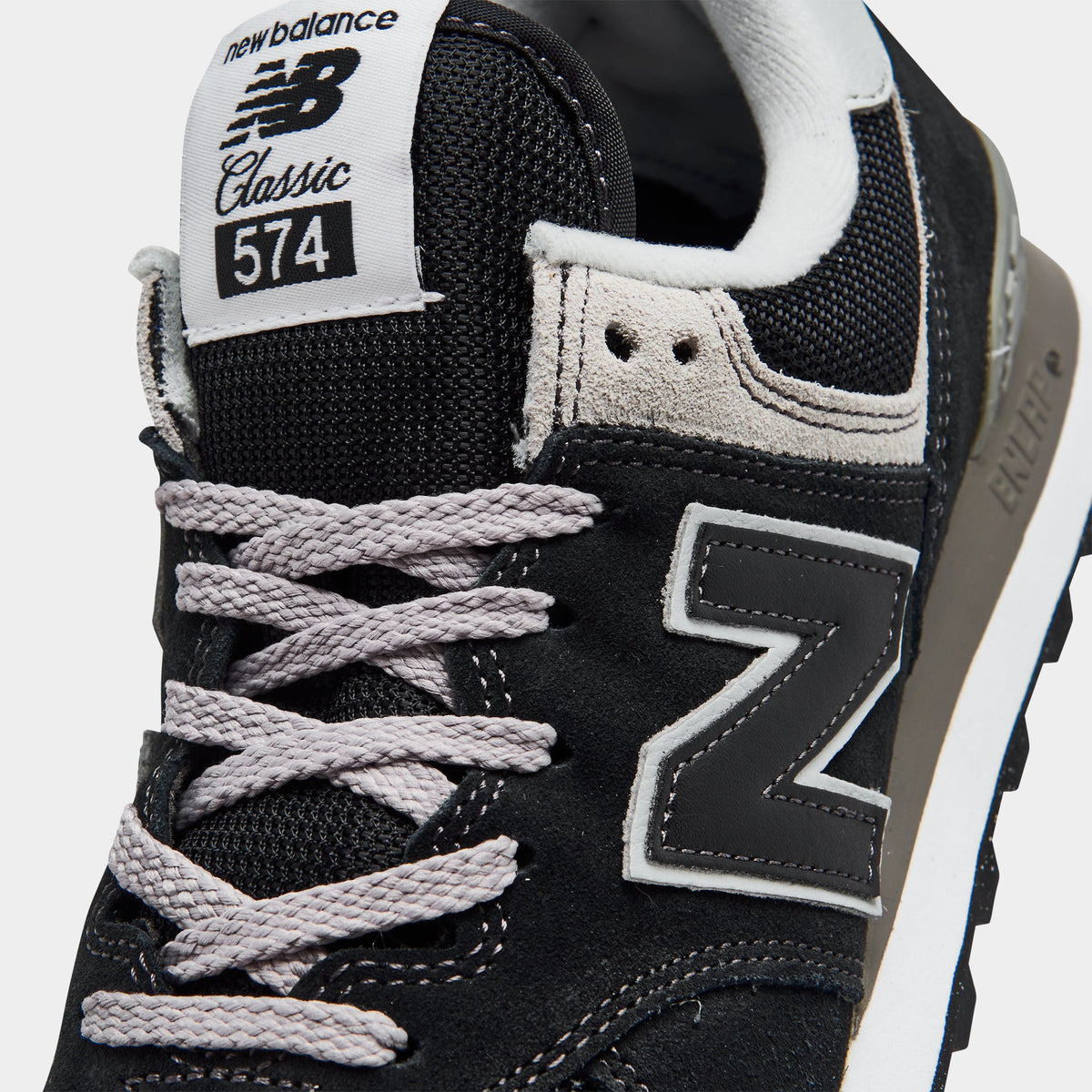 New Balance Women's 574 Sneakers - Black / White - Product view 3
