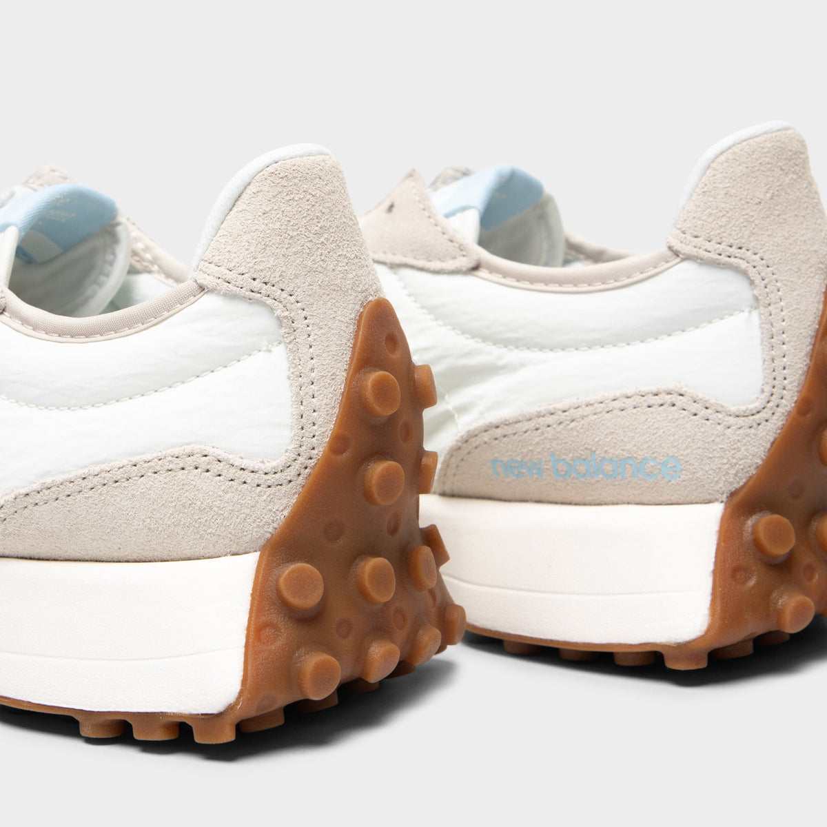 New Balance Women's 327 Sneakers - Tan / Light Blue - Product view 3